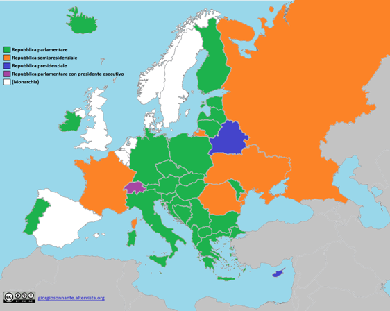 Europa: repubbliche parlamentari o presidenziali